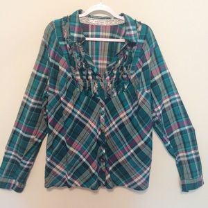 Maurice’s Long Sleeve Plaid Shirt. Plus size 20/22